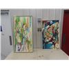 Image 1 : 2 Paintings - One Canvas 28"x50" , One on Board 42"x21" 
