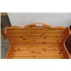 Image 3 : Pine Bench 33" Wide with Under Seat Storage 