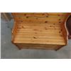 Image 4 : Pine Bench 33" Wide with Under Seat Storage 
