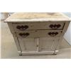 Image 2 : Painted Wash Stand with Towel Rack 29"x32"x17" Plus Rack 21" x30" 