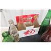 Image 4 : Old Pop Bottles with 2 Carriers, Orange Crush, Coca Cola, 7 Up + 
