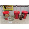 Image 1 : 3 Coke Popcorn Tins + Old Bottles 