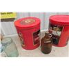 Image 3 : 3 Coke Popcorn Tins + Old Bottles 