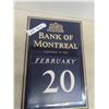 Image 1 : Vintage Bank OF Montreal Number Calender 