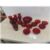 Image 1 : 15x Ruby Glasses , Bowls, Vases