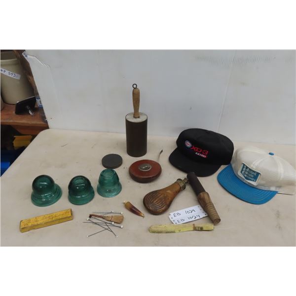 Powder Flask, Insulators, UGG Vintage Bell CCP