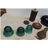 Image 7 : Powder Flask, Insulators, UGG Vintage Bell CCP