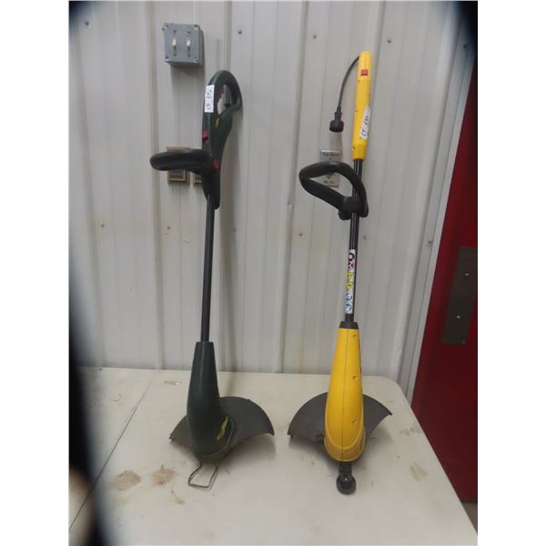 2 Electric Weed Eaters 1) Yardworks 1) McCulloch