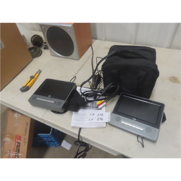 2 Portable DVD Players - Durabrand 