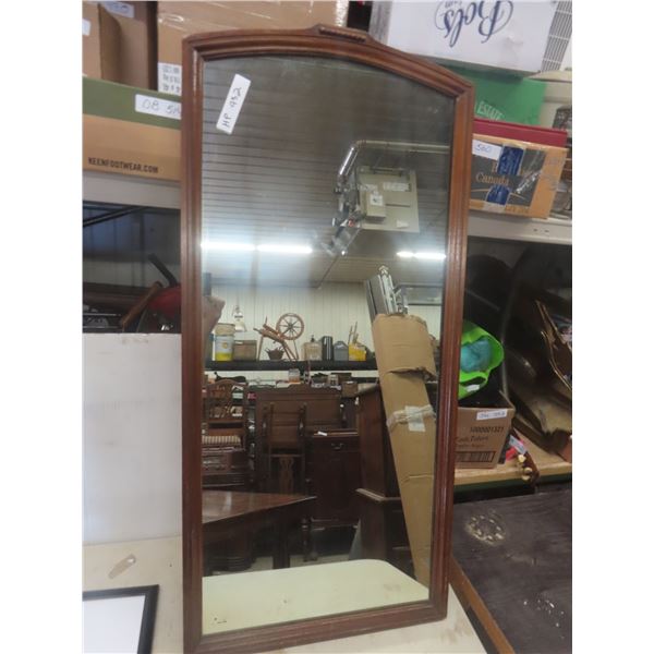 Wood Framed Mirror 20"x42"