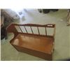 Image 3 : Wood Entrance Bench with Storage Underneath 42" Wide 