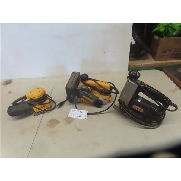 Dewalt Belt Sander + Palm Sander + Craftsman Jig Saw 