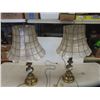 Image 1 : 2x Brass Table Lamps 