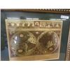 Image 2 : Framed Blaeu Wall Map 28"x34"