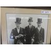 Image 2 : 3 Gentleman in Top Hats 25"x19 1/8" Framed Photo