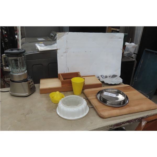 Cabbage Shredder, Cuisinart Blender, Cutting Board, Element Covers