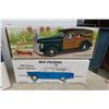 Image 2 : 6 Collector Car Boxes Empty, Wall Plaque, Has Crack on Front Grill