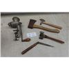 Image 1 : No 2 Universal Food Chopper, Hatchets, Folding Saw 