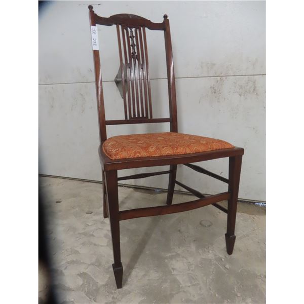 Early 1900s Solid Walnut Dimmutive Chair 