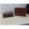 Image 2 : Solid Wood Cherry Finish Table Top Organizer