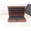 Image 3 : Solid Wood Cherry Finish Table Top Organizer