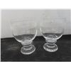 Image 2 : Six Steel Cut Large Crystal Goblets by Thomas 