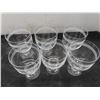 Image 3 : Six Steel Cut Large Crystal Goblets by Thomas 