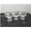 Image 4 : Six Steel Cut Large Crystal Goblets by Thomas 