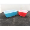 Image 4 : Amish Butter Print Pyrex Casserole Dish + 2 Fridge Dishes 