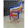 Image 7 : Little Tykes Picnic Table + 4 Childrens Plastic Lawn Chairs 