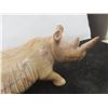 Image 2 : Vintage Soap Stone Rhino 4"x 8"x3"