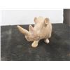 Image 4 : Vintage Soap Stone Rhino 4"x 8"x3"