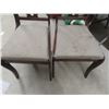 Image 9 : Wood Table with 4 Chairs + 2 Leafs 30"x38"x20" Extends Up To 40" with 2 -12" Leafs 