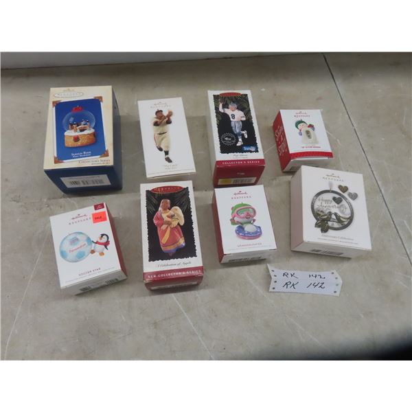8 Hallmark Ornaments 