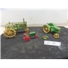 Image 1 : John Deere Die Cast Tractors - Largest 5"x  8" x4 1/2 " + Row Crop Tractor 