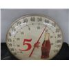 Image 4 : Coca Cola Thermometer 12" Diameter Small Crack