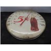 Image 6 : Coca Cola Thermometer 12" Diameter Small Crack