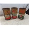 Image 7 : 4 Shell Oil Cans with Product, Litre + 1 Pint Size, 3 Oil Cans