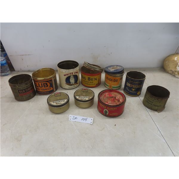 Tobbacco Tins : Club, Big Ben, Old Chum, White Owl