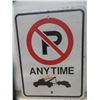 Image 5 : No Parking Street Sign 24"x18"