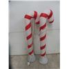 Image 3 : 2 Candy Cane Blow Molds 39" Tall