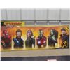Image 2 : 2 Marvel Double Sided Advertising Signs 17"x48"