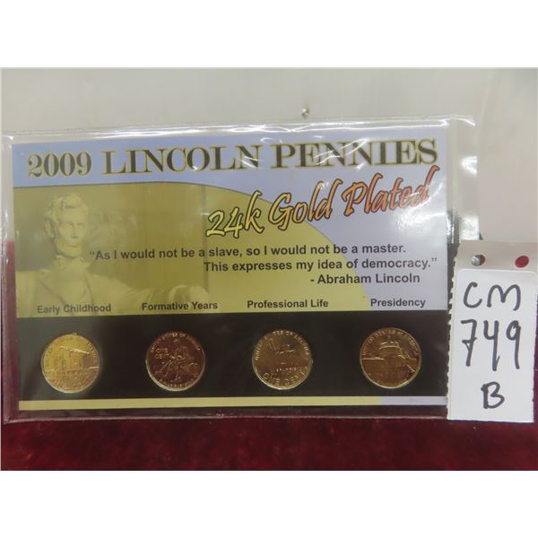  Lincoln Pennies 24K