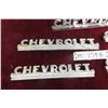 Image 4 : 6x Chevrolet Chrome Auto Decals - Longest 17" 