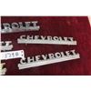 Image 5 : 6x Chevrolet Chrome Auto Decals - Longest 17" 