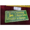 Image 2 : J.D License Plate + Modern John Deere Sign 12"x16"