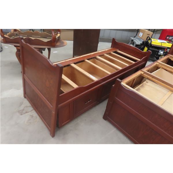 2 Single Captains Beds 