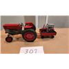 Image 1 : MASSEY MF 175 DIESEL 1/6TH DIECAST, MASSEY 362 TRACTOR AND TRAILER.