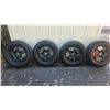 Image 1 : SET OF 4 MICHELIN SNOW TIRES ON RIMS SIZE 225 60R 17