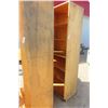 Image 3 : 2 Wood Shelf Cabinet 92"x22"x36" On Castors 